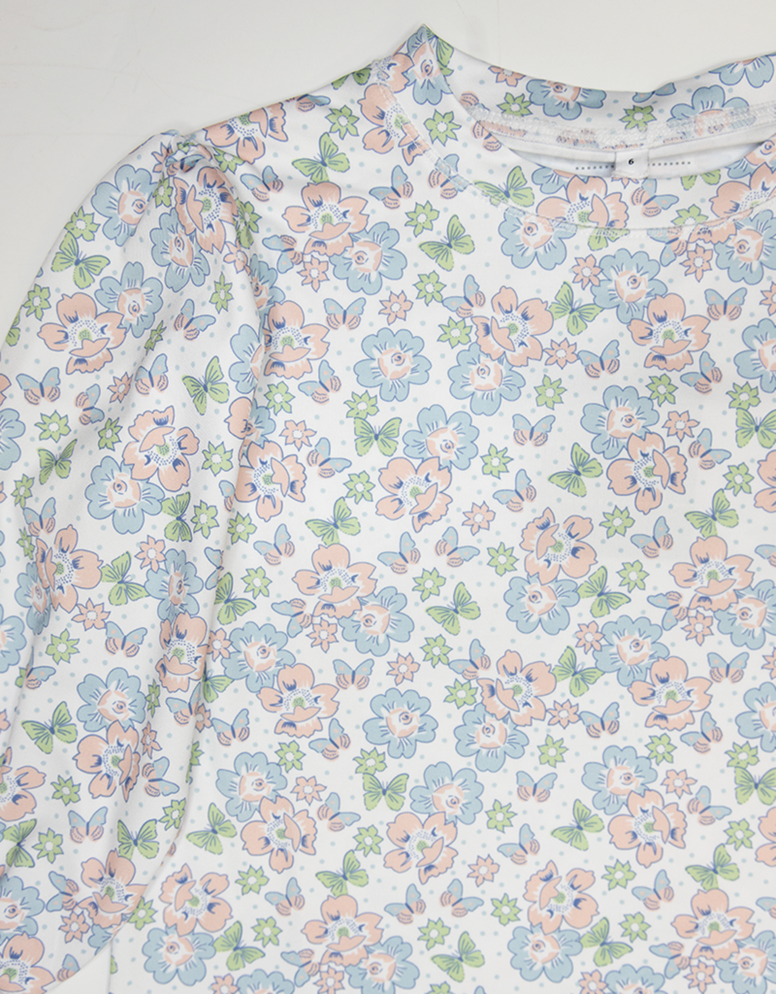 Honesty Kids 3053 Butterfly Floral LS Box Top