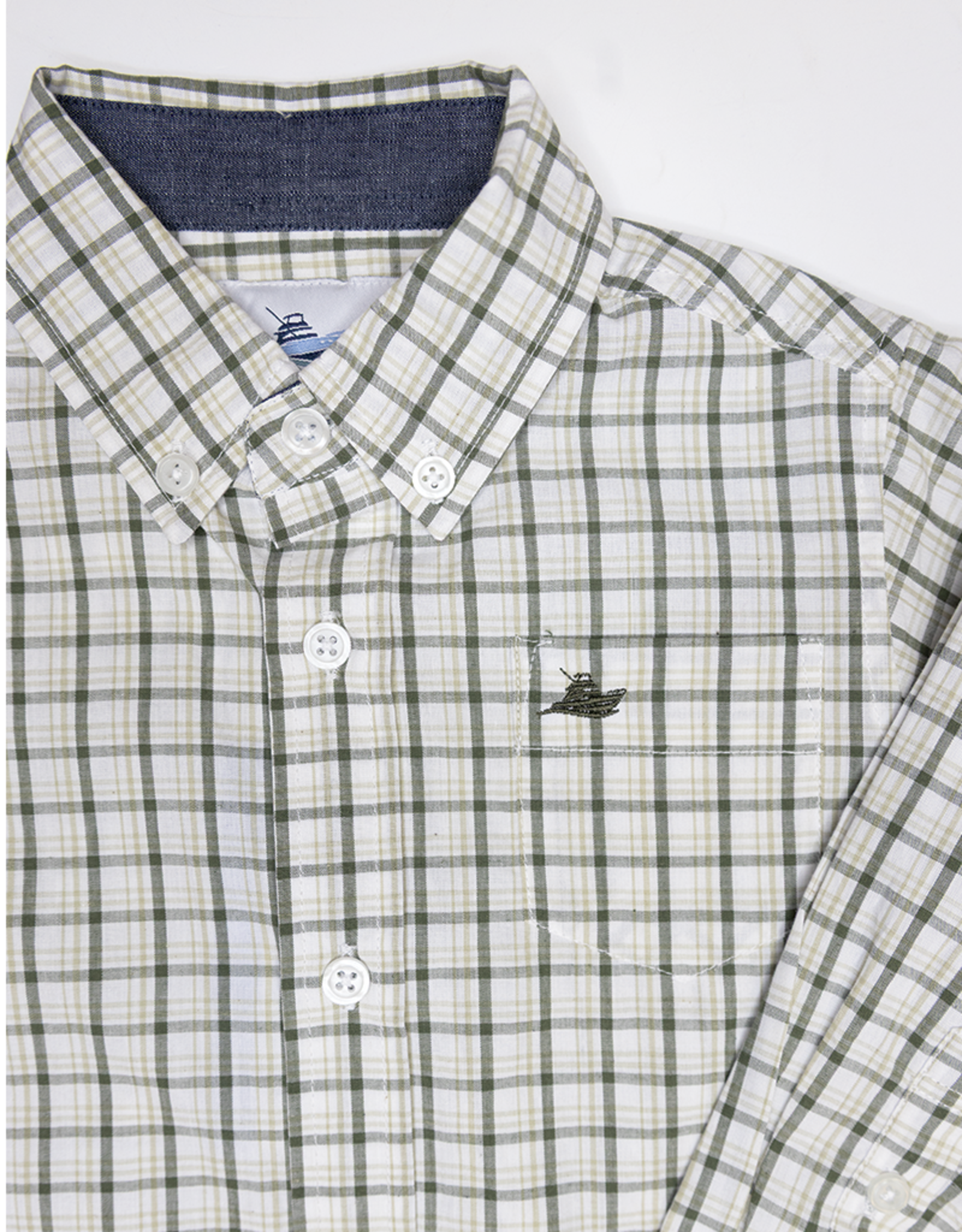 South Bound SBound Dress Shirt 3773 Olive/Elm