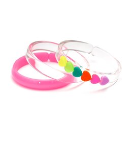 Lilies & Roses Bangle Neon Hearts