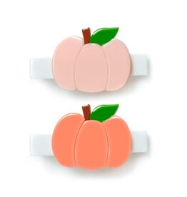 Lilies & Roses Alligator Clips Pink Orange Pumpkin