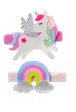 Lilies & Roses LR Alligator Clips Unicorn Rainbow AC082-093B-23S