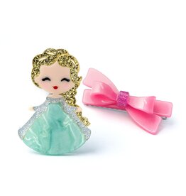 Lilies & Roses Alligator Clips Cute Doll Gold Hair