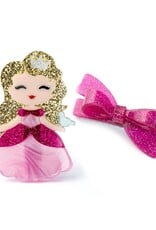 Lilies & Roses LR Alligator Clips Cute Doll Light Pink Dress AC078-3-035-3I
