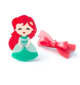 Lilies & Roses Alligator Clips Cute Doll Red Hair