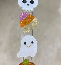 Lilies & Roses Headband Glitter Skull Ghost