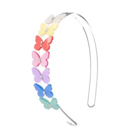 Lilies & Roses Headband Spring Butterflies