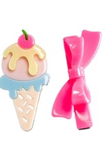 Lilies & Roses LR Alligator Clips Ice Cream AC1316A-035B-3T