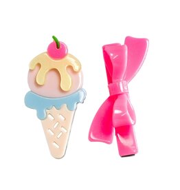 Lilies & Roses Alligator Clips Ice Cream