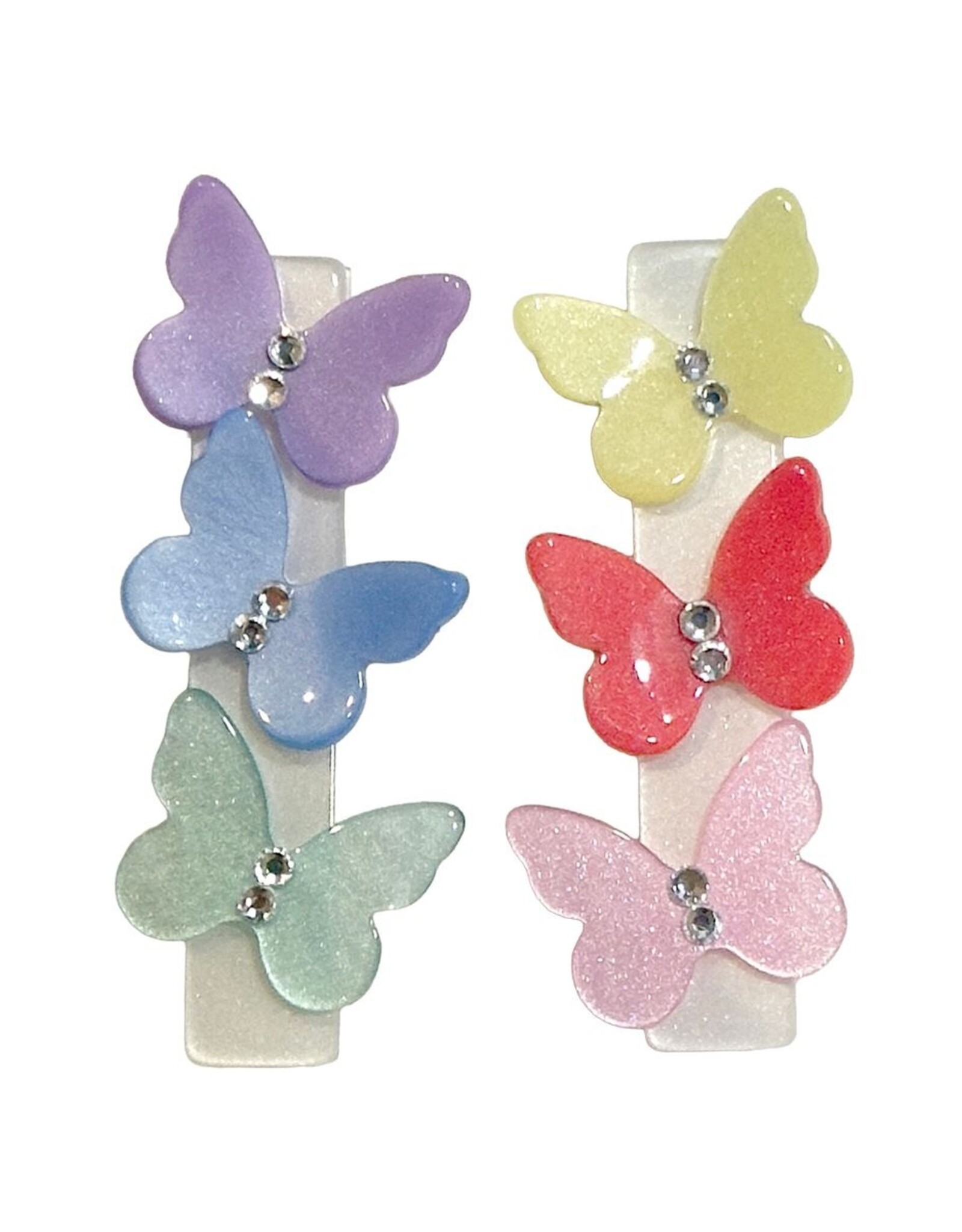 Lilies & Roses LR Alligator Clips Butterflies AC063A-23Q