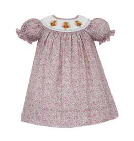 Petit Bebe Floral Smocked Turkey Dress