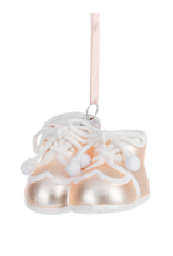 Ganz MX197717 Glass Baby Bootie Christmas Ornament