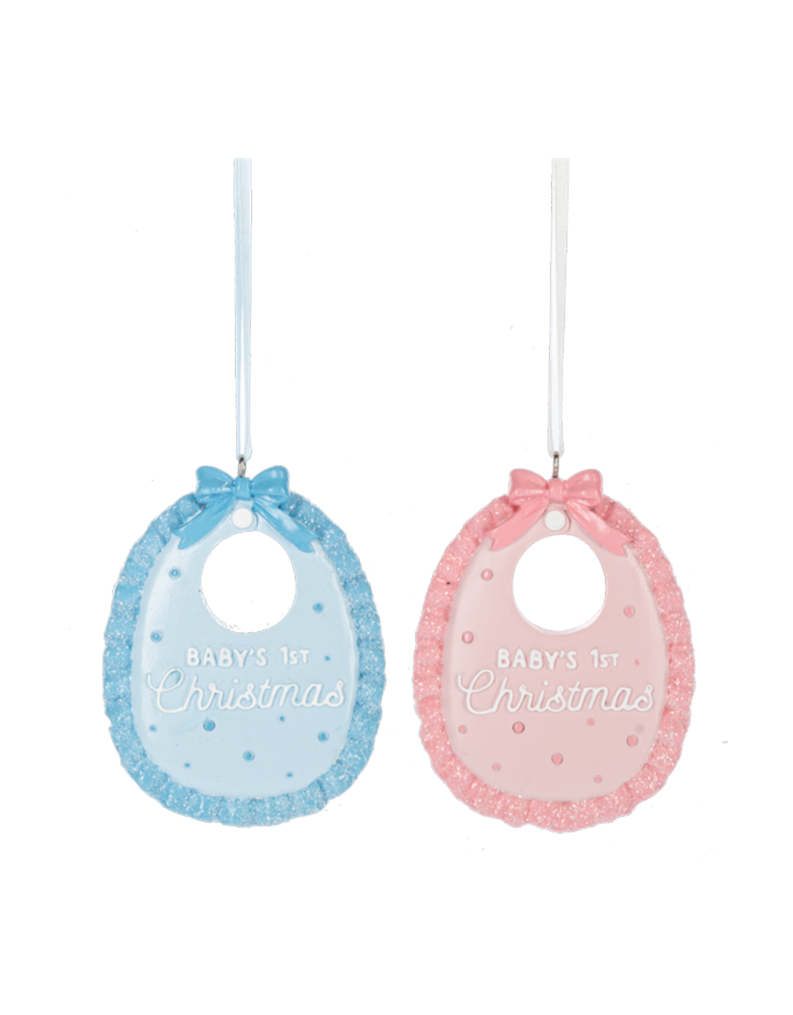 Ganz MX196528 Bib Baby's First Christmas Ornament