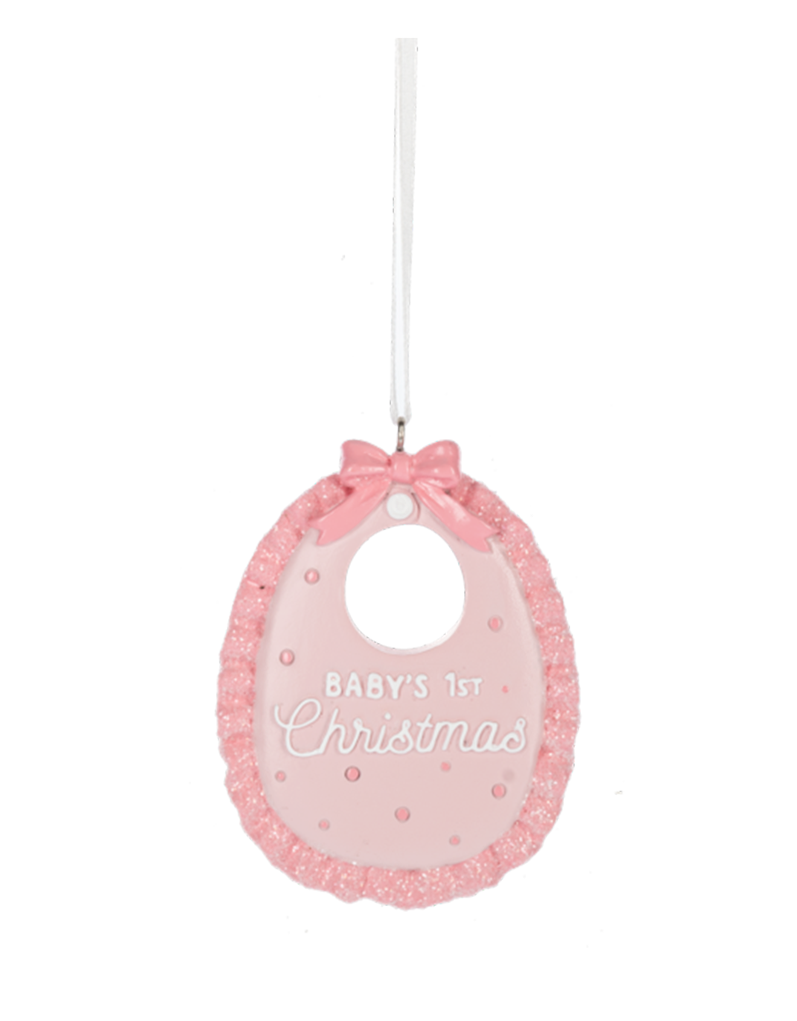 Ganz MX196528 Bib Baby's First Christmas Ornament
