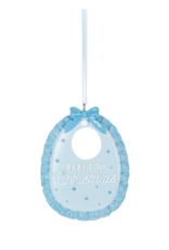 Ganz MX196528 Bib Baby's First Christmas Ornament