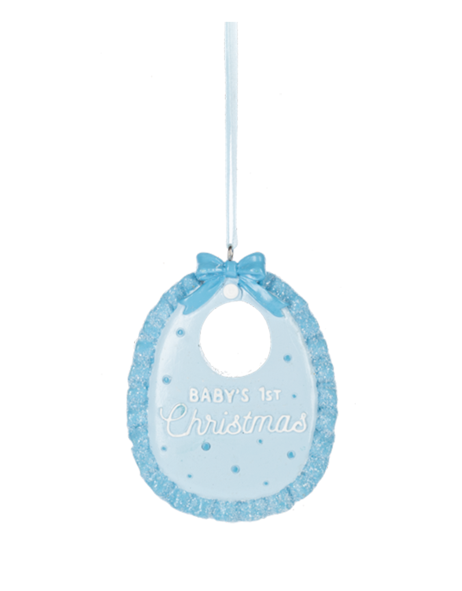 Ganz MX196528 Bib Baby's First Christmas Ornament