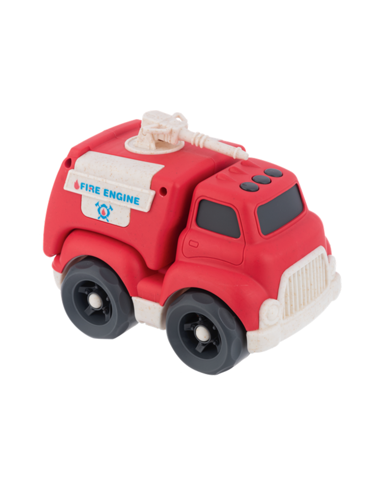 Ganz H15534 6.5" Wheat-Straw Fire Truck
