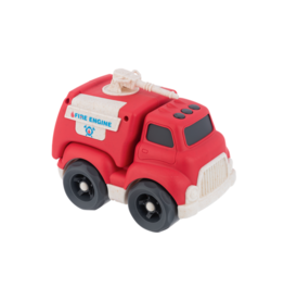 Ganz 6.5" Wheat-Straw Fire Truck