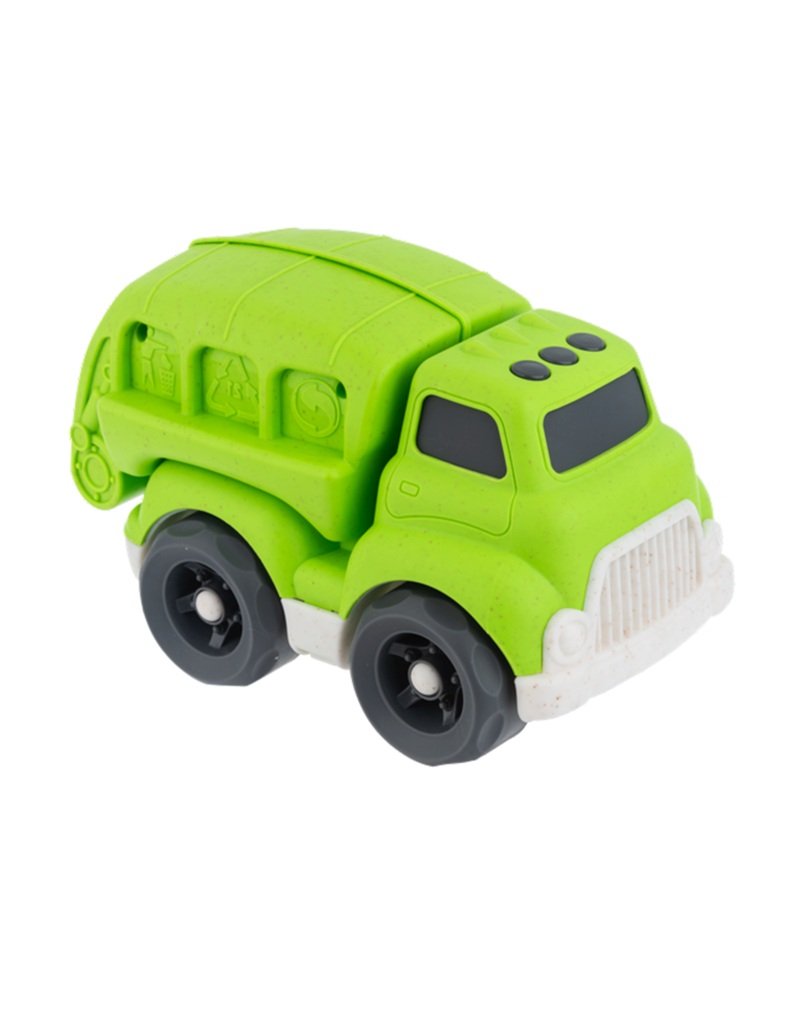 Ganz H15534 6.5" Wheat-Straw Garbage Truck