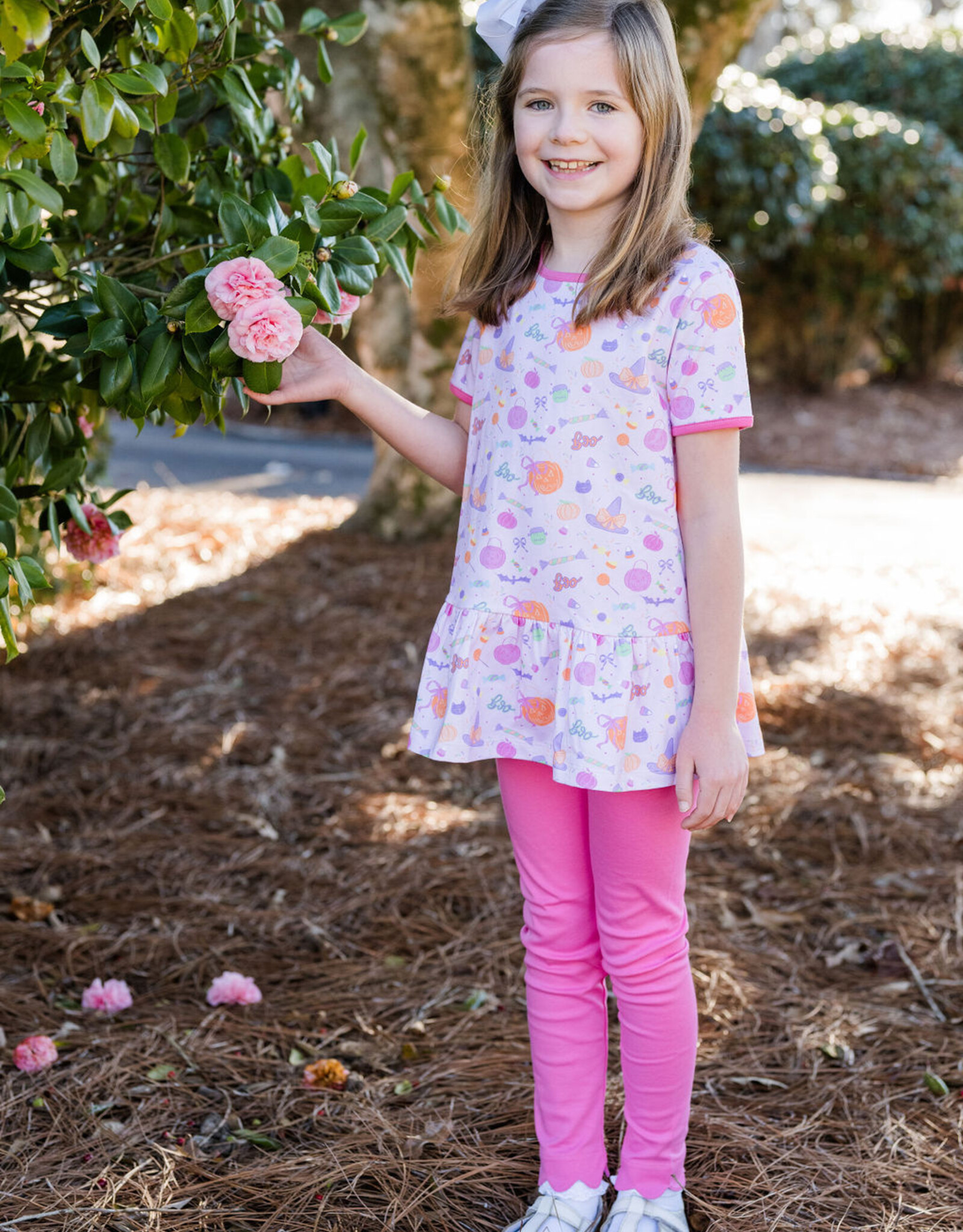 James and Lottie JL25 Peggy Peplum Legging Set Tricks & Treats