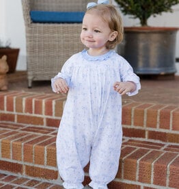 James and Lottie Lila Long Bubble Blue Bows Knit
