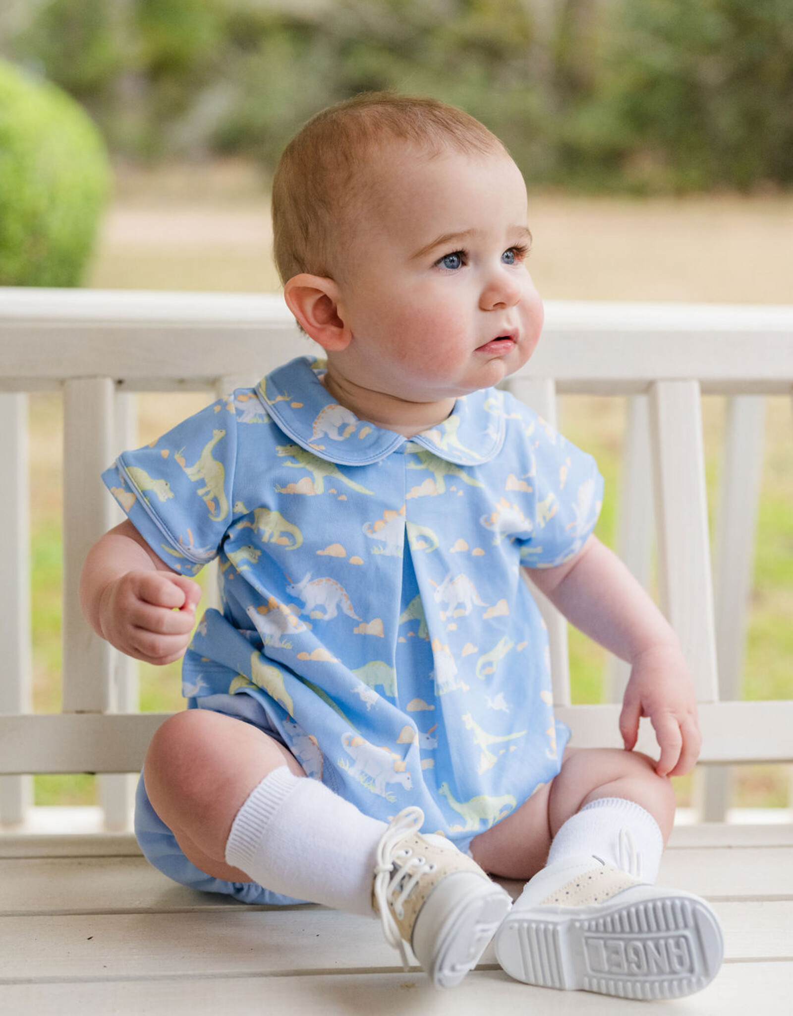 James and Lottie JL25 Rory Diaper Set Dinosaur Knit