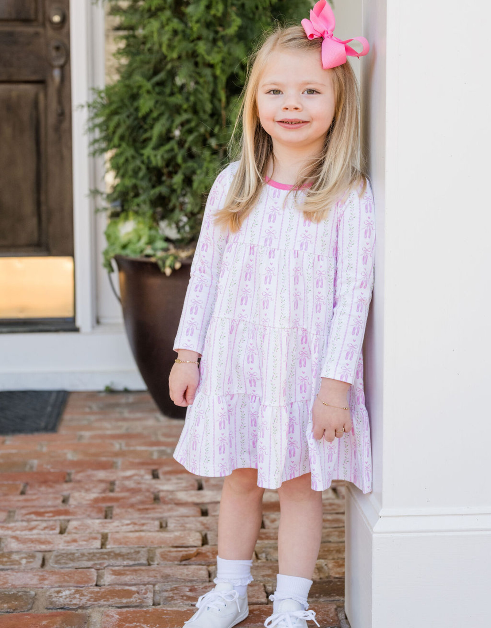 James and Lottie JL25 Tally Twirl Dress On Pointe Knit