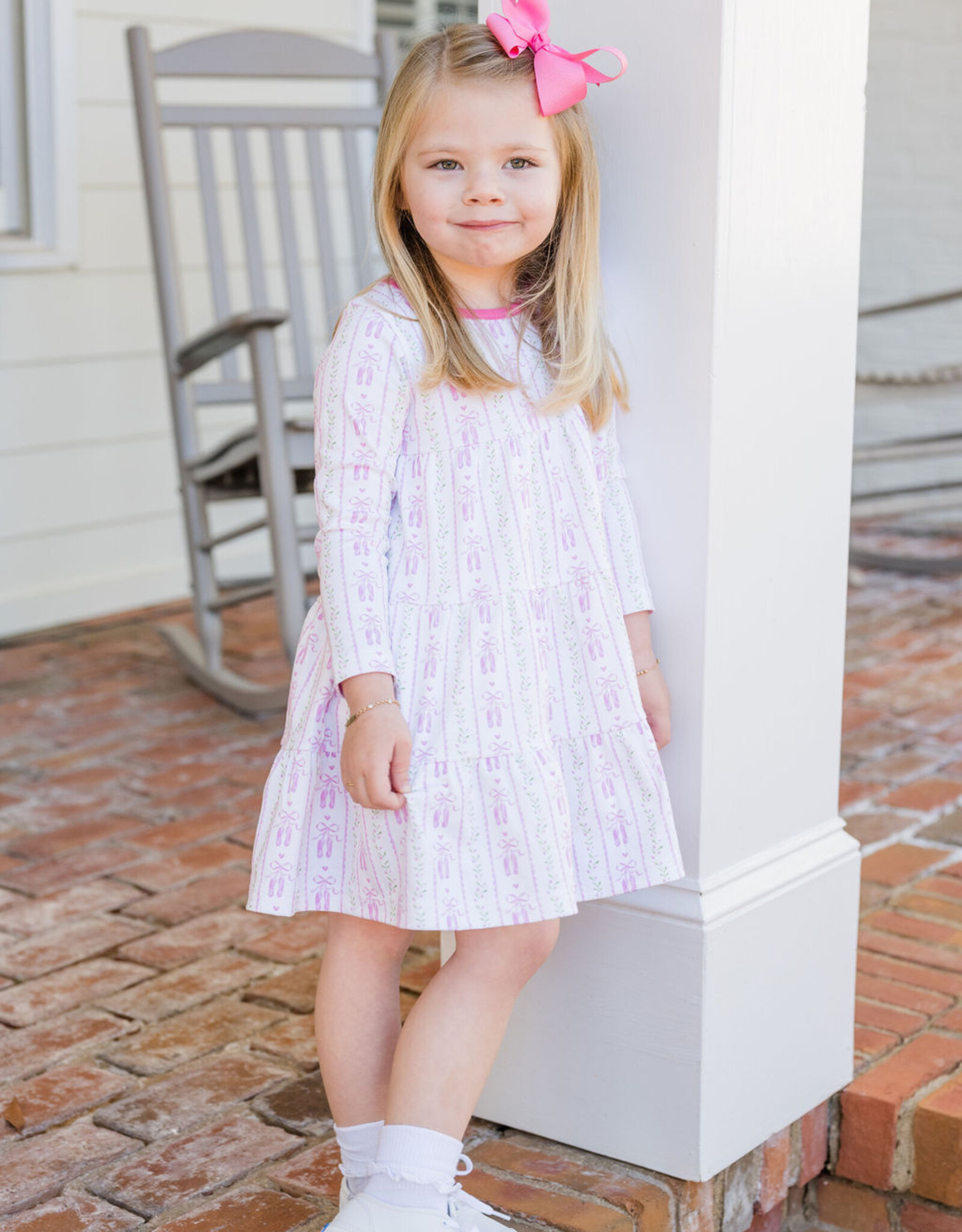 James and Lottie JL25 Tally Twirl Dress On Pointe Knit