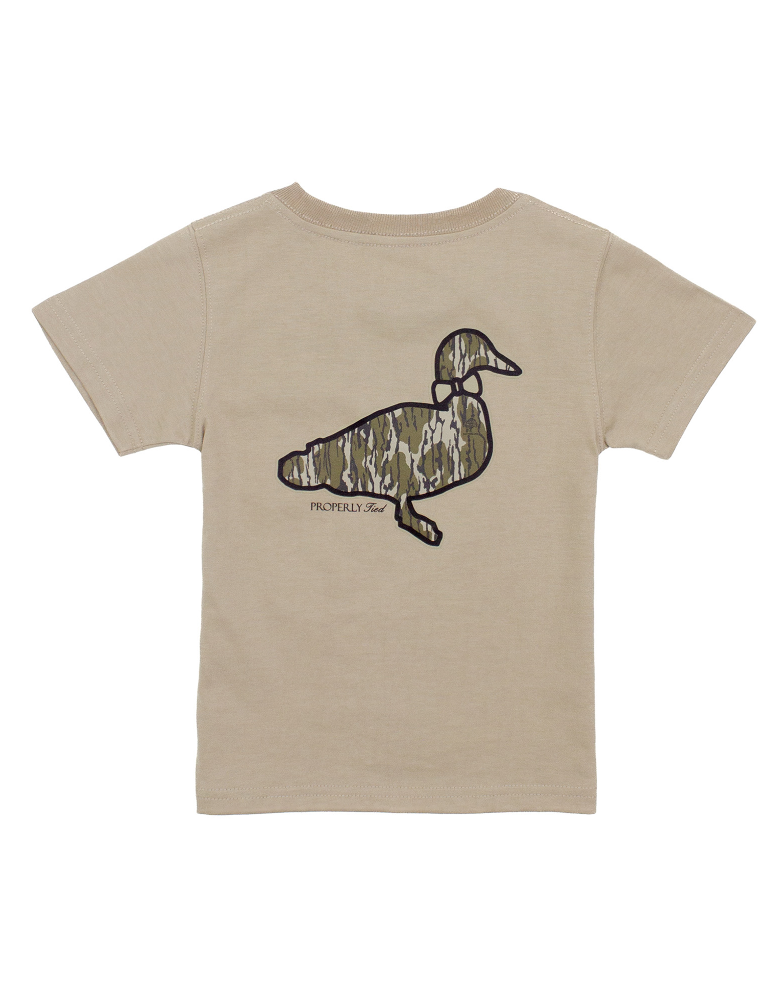 Properly Tied PT25 SS Tee Sand Mossy Oak Logo