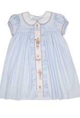 Lulu Bebe LBF25 Molly Nutcracker Embroidered Dress
