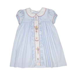 Lulu Bebe Molly Nutcracker Embroidered Dress