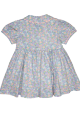 Lulu Bebe LBF25 Maggie Blue Floral Button Front Dress