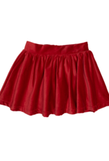 Lulu Bebe LBF25 Sofie Red Velvet Skirt