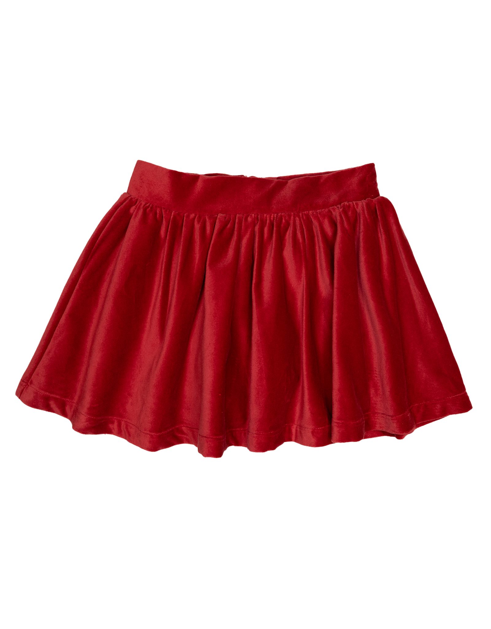Lulu Bebe LBF25 Sofie Red Velvet Skirt