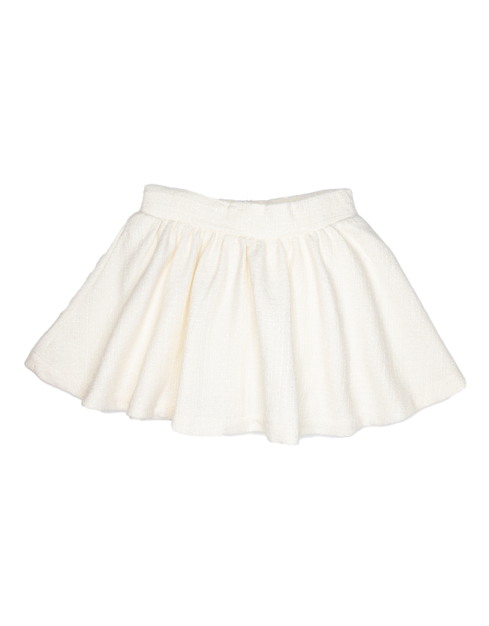 Lulu Bebe LBF25 Sofie Ivory Tweed Skirt