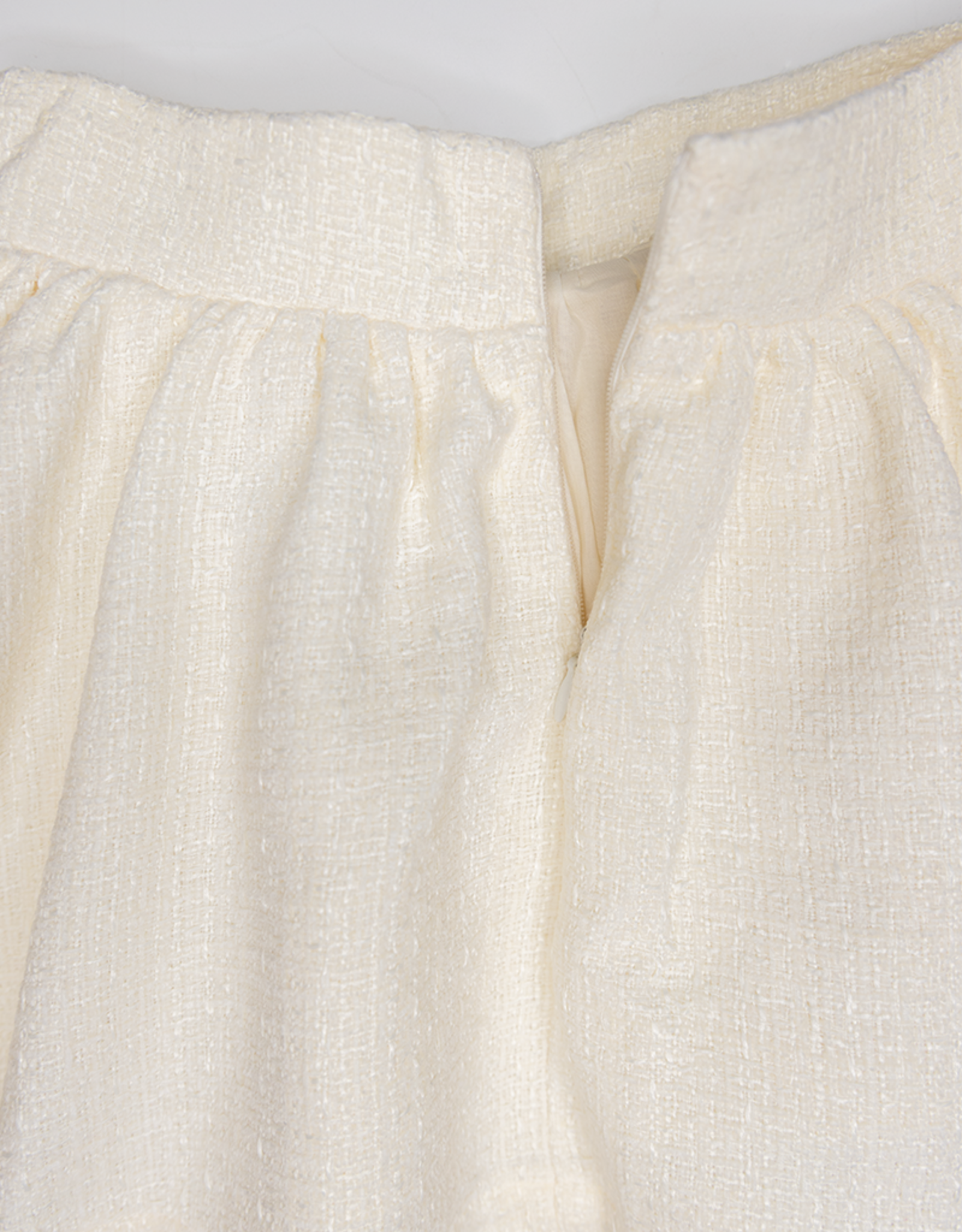 Lulu Bebe LBF25 Sofie Ivory Tweed Skirt