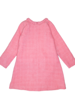 Lulu Bebe LBF25 Audrey Pink Tweed Braided Dress
