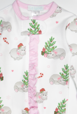 Lulu Bebe LBF25 Pink Hippo Christmas Footie