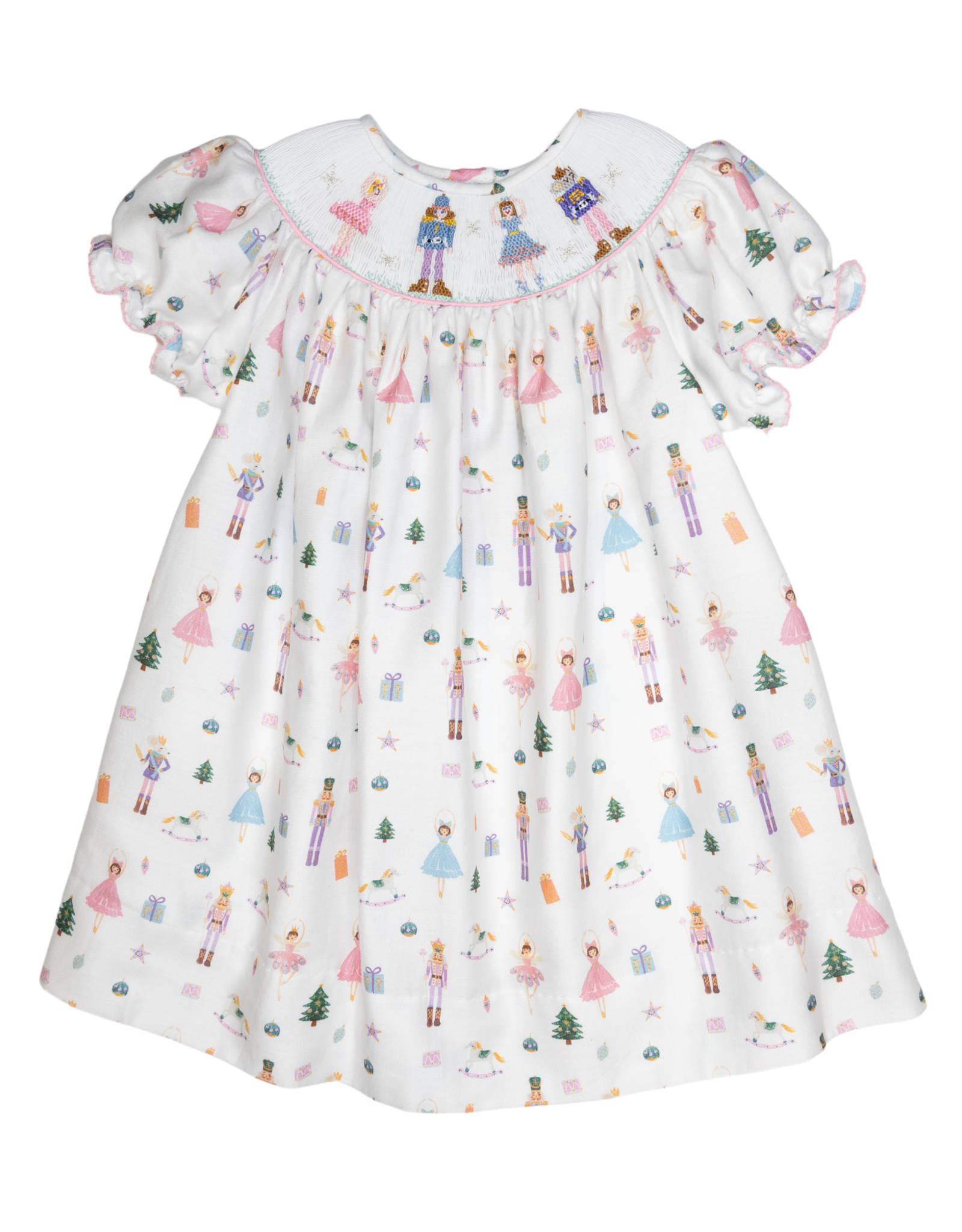 Lulu Bebe LBF25 Emma Smocked Nutcracker Bishop