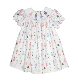Lulu Bebe Emma Smocked Nutcracker Bishop