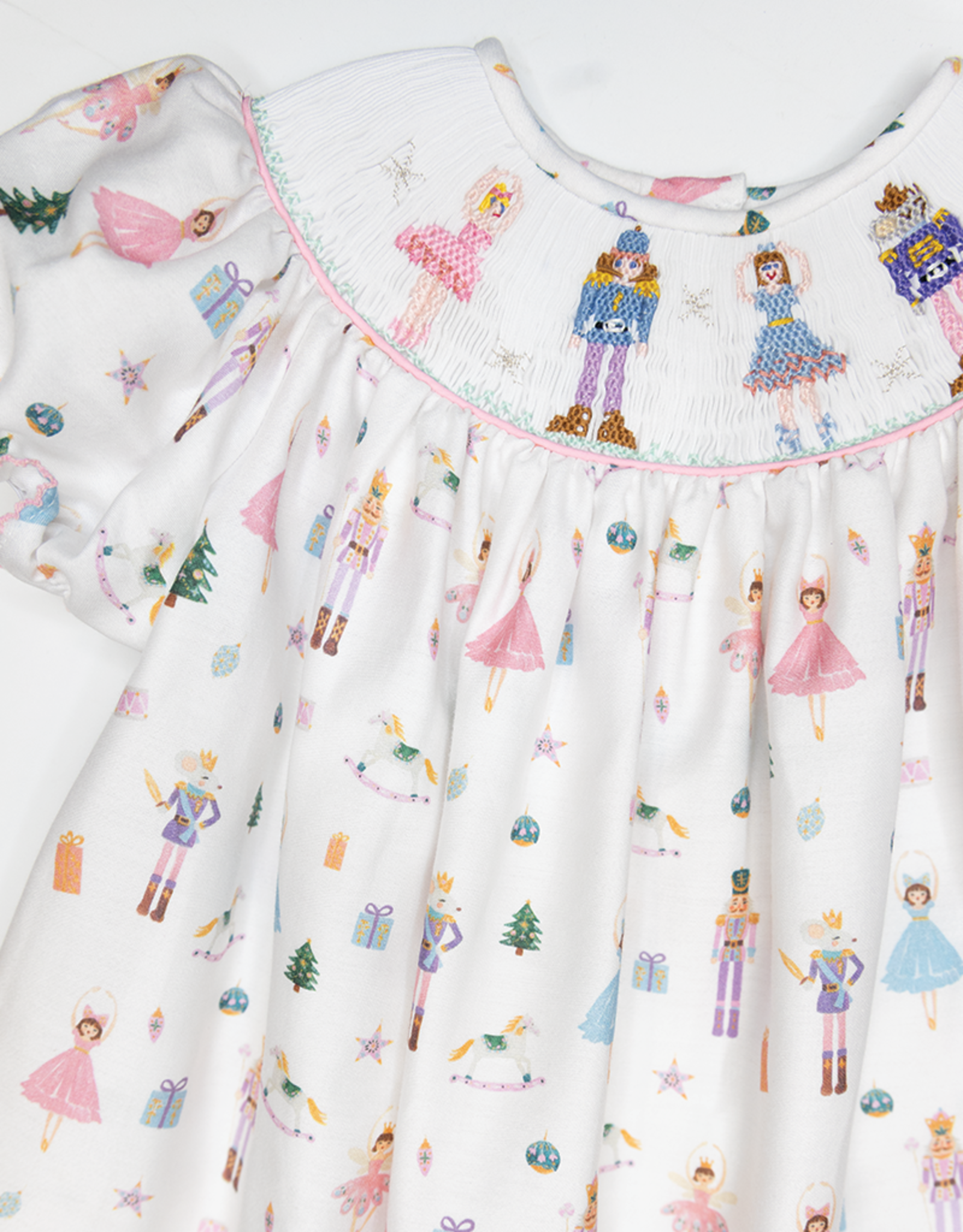 Lulu Bebe LBF25 Emma Smocked Nutcracker Bishop