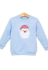 Trotter Street Kids TSF25 French Terry Blue Santa Pullover