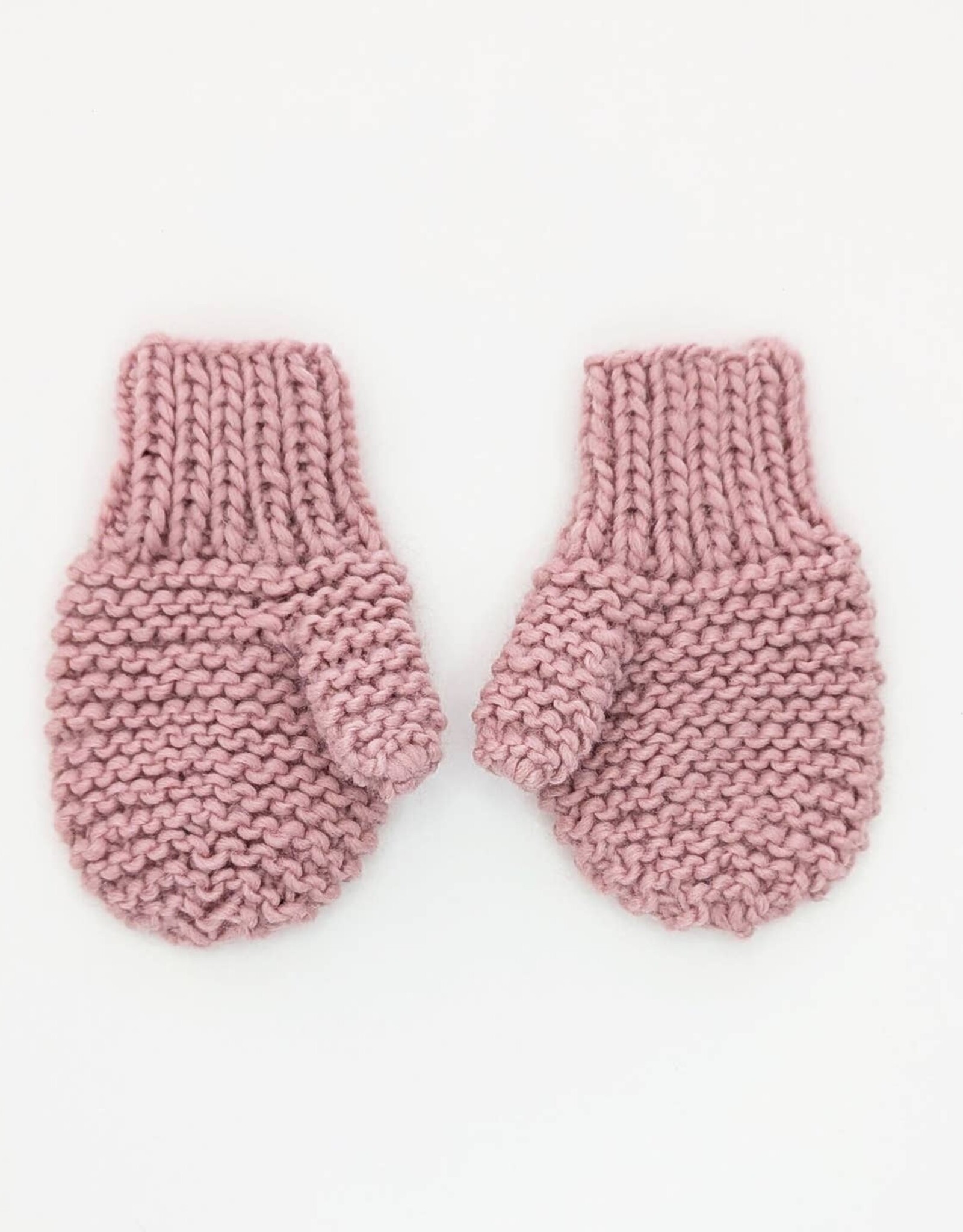 Huggalugs Huggalugs Garter Stitch Mittens Rosy