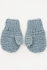 Huggalugs Huggalugs Garter Stitch Mittens Surf Blue Huggalugs Huggalugs Garter Stitch Mittens Surf Blue