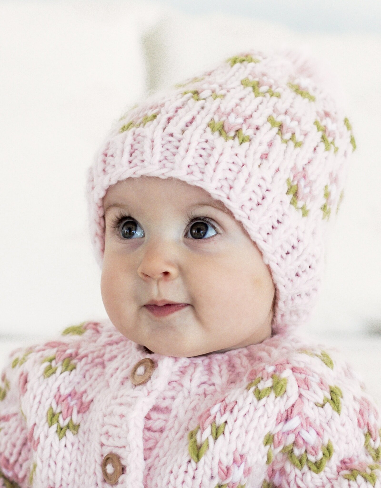 Huggalugs Huggalugs Bitty Blooms Blush Beanie