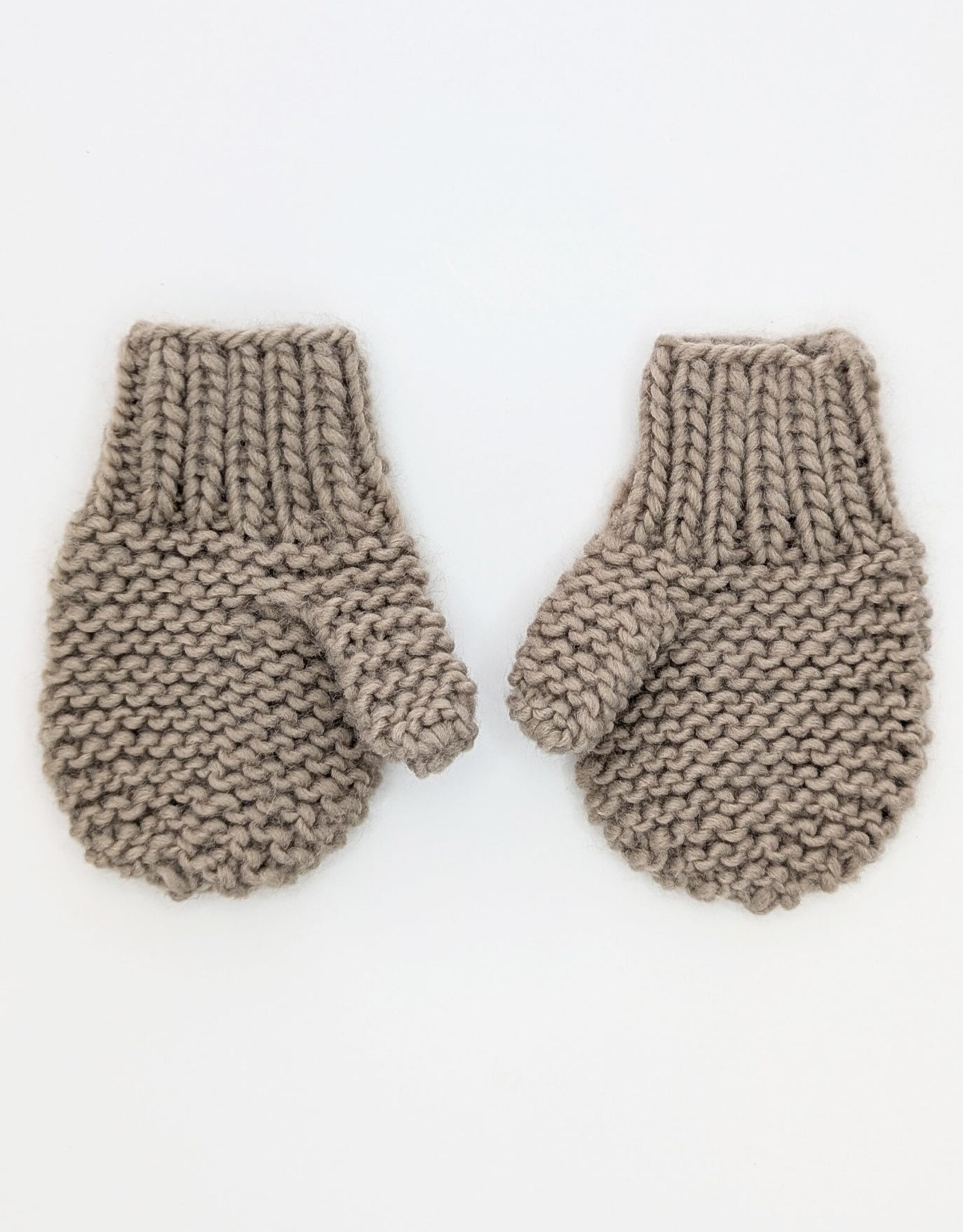 Huggalugs Huggalugs Garter Stitch Mittens Pebble