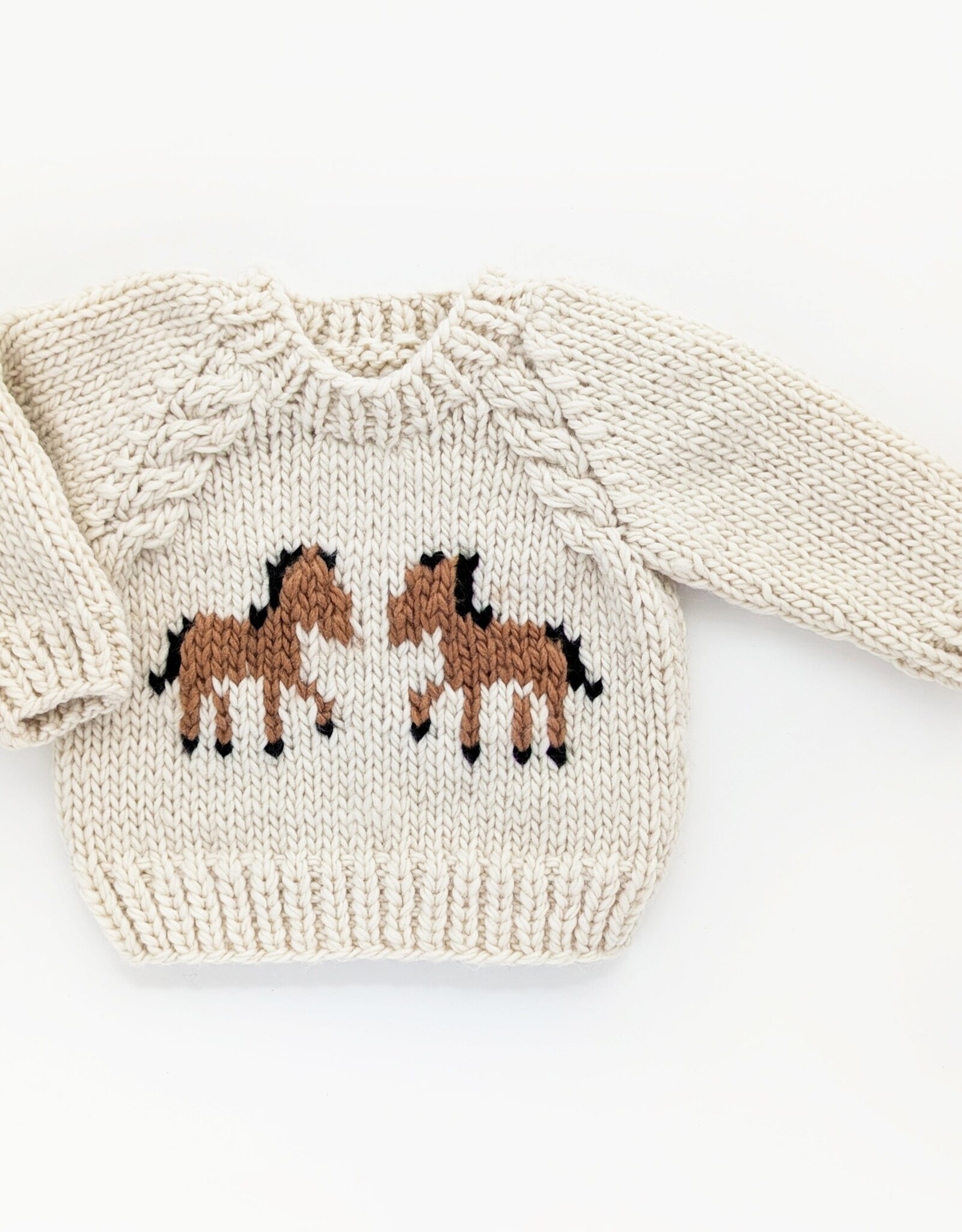 Huggalugs Pony Sweater Natural