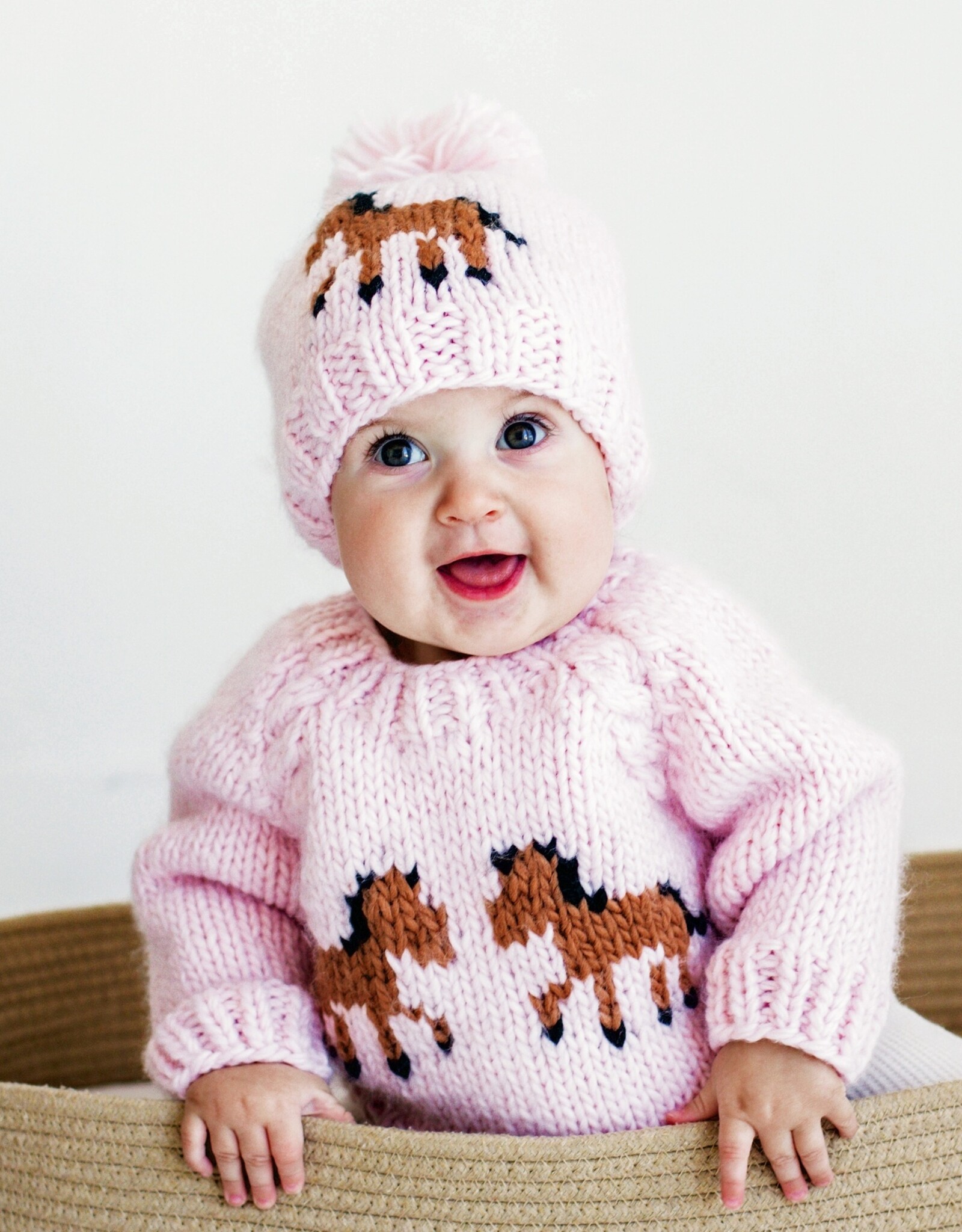 Huggalugs Pony Sweater Pink