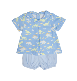 James and Lottie Rory Diaper Set Dinosaur Knit