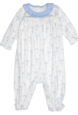 James and Lottie JL25 Lila Long Bubble Blue Bows Knit