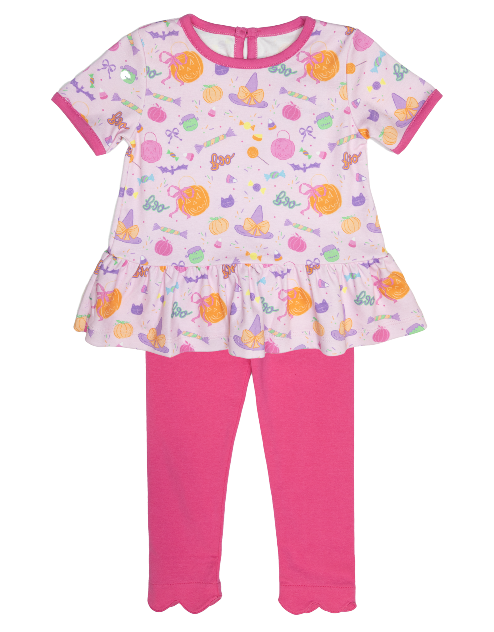 James and Lottie JL25 Peggy Peplum Legging Set Tricks & Treats
